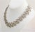 Silver Vintage Signed Monet Rhodium Plated Collar Necklace For Sale - Image 8 of 8