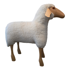 Post Mid Century Sheep Figure Sculpture