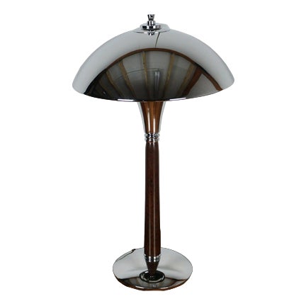 Art Deco Bakelite Dome Lamp, 1940s For Sale