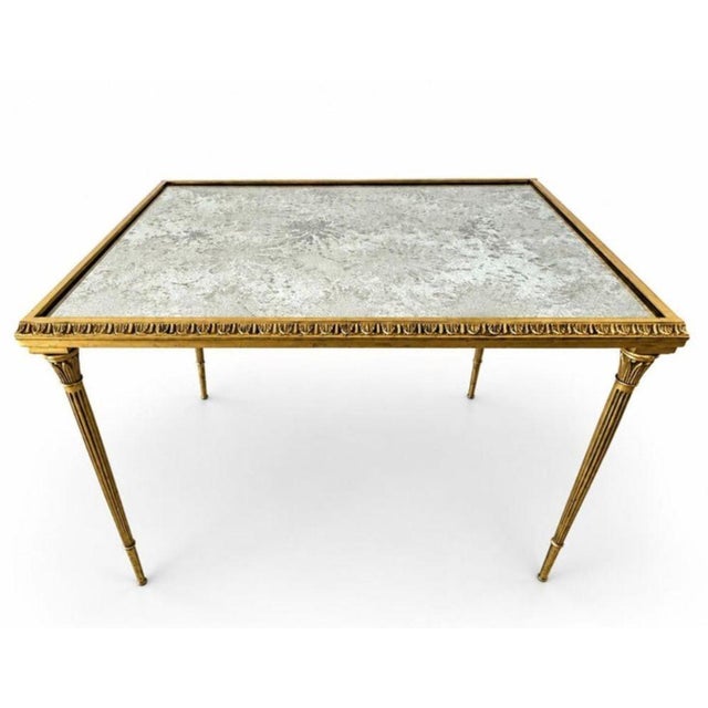 1960s Mid-Century Maison Bagues Bronze Dore Hollywood Regency Coffee Table For Sale - Image 5 of 8