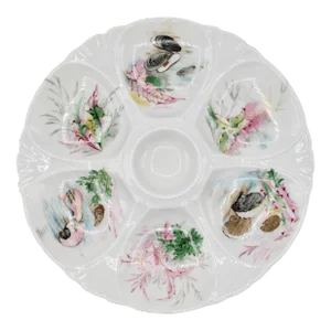 Mid Century French ‘Crustaces’ Crustaceans Ceramic Oyster Plate