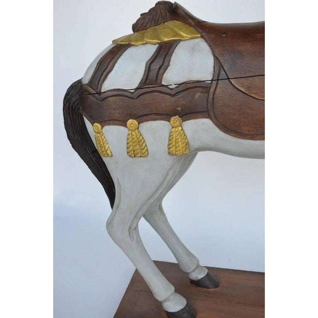 1900s Painted Wooden Carousel Horse For Sale In Los Angeles - Image 6 of 7