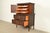 Berkey & Gay Style Antique English Jacobean Carved Walnut Highboy Dresser, Circa 1920s For Sale In South Bend - Image 6 of 16
