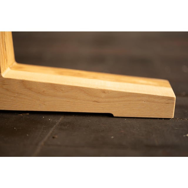 Oval Ash Breakfast Table With Trestle Base For Sale In Birmingham - Image 6 of 9