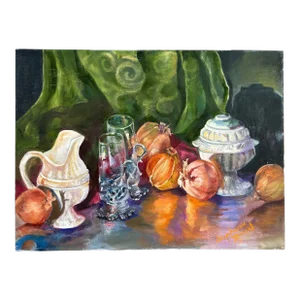 Vintage Impressionist Still Life Oil Painting