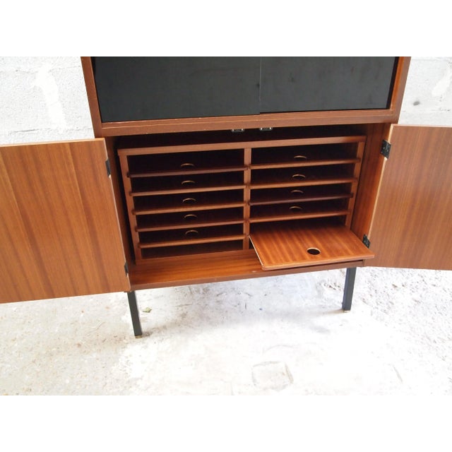 1950s Office Cabinet by Jean René Caillette for Charron, 1950s For Sale - Image 5 of 10