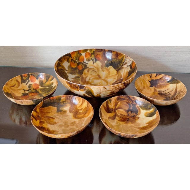LastChance!Vintage Traymold California Fiberglass Salad Bowl Set - Five Pieces For Sale - Image 9 of 10