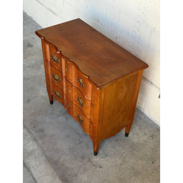 Vintage Danish Modern Teak Bachelor Chest Nightstand Dovetail Drawers MCM Denmark For Sale - Image 9 of 10