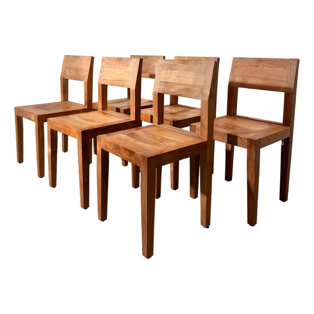 Vintage Teak Dining Chairs, Set of 6 For Sale