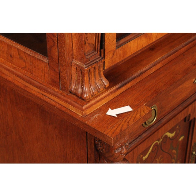 Pulaski Empire Style Bookcase or China Display Cabinet For Sale - Image 12 of 12