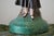 American 1930s American Chalkware Lamp of a Lady With Pot. Original Paint, Cord and Pull Chain For Sale - Image 3 of 10