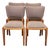 Set of Vintage English Oak Dining Chairs W/ Upholstered Back & Seat by G-Plan Furniture, Uk c.1950 For Sale