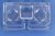 Glass Vintage Glass Inkwell and Pen Holder Desk Organizer Ink Well For Sale - Image 7 of 8
