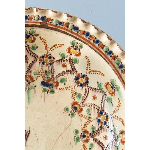 Swiss Polychrome Slipware Dish from Langnau, 1700s For Sale - Image 4 of 8