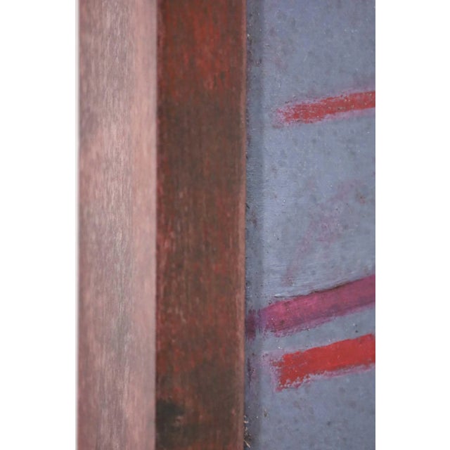 Red Power Boothe, "Red Harvest", DTD 1987, Art, Oil on Canvas 74.75 X 78.5 For Sale - Image 8 of 11