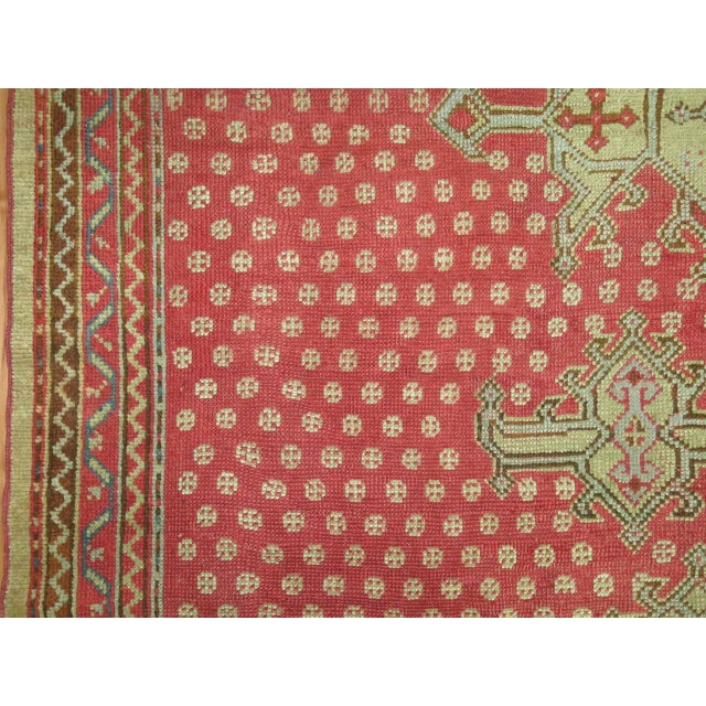 Traditional Zabihi Collection Antique Turkish Oushak Rug - 8'9" x 13'7" For Sale - Image 3 of 6