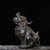 Chinese Vintage Gilt Bronze Guardian Lion Figure – "Wangtianhou" Roaring Beast Statue For Sale - Image 3 of 9