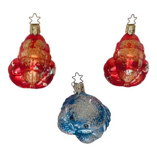1970s Three Sea World Christopher Tadko Christmas Ornaments For Sale