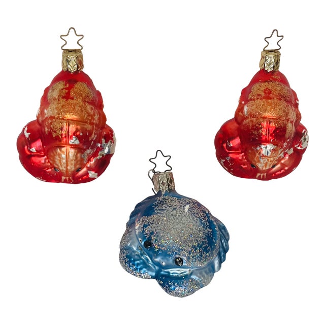 1970s Three Sea World Christopher Tadko Christmas Ornaments For Sale