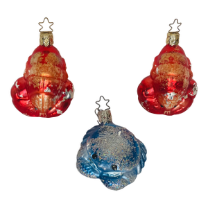 1970s Three Sea World Christopher Tadko Christmas Ornaments