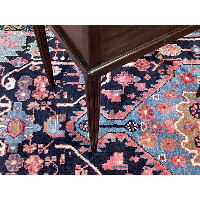 Art Deco Bedside Table in Rosewood and Walnut Burl with Marble Top For Sale - Image 17 of 18