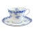 Shelley Heavenly Blue Teacup and Saucer, Vintage English Blue Floral Teacup For Sale