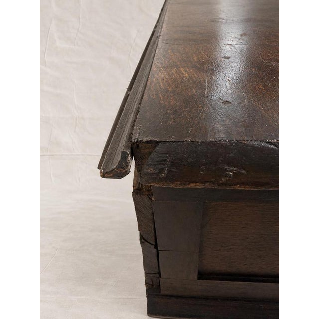 Wood Late 17th Century Geometrically Moulded Oak Console Table For Sale - Image 7 of 13