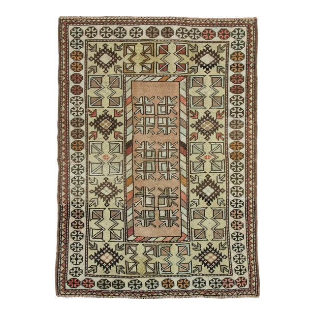 Turkish Vintage Rug 3'4" x 4'8" #19800 For Sale