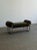 W60.25 D23.25 H25.50 SW37 SD20 SH21.50 Freshly upholstered in a green velvet with a thick cushion. This chrome tubular...