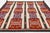 Modern Navajo Style Wool Area Rug Geometric Southwestern Textile Art in Crimson For Sale - Image 4 of 5