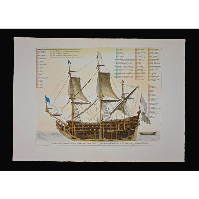 Paper Portfolio of 17 Nautical Engravings After Henri Sbonski De Passebon - Set of 17 For Sale - Image 7 of 12