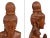 Wood Mid 20th Century Life Size Hand Carved Solid Wood Sawasdee Thai Women Greeter Statue For Sale - Image 7 of 11