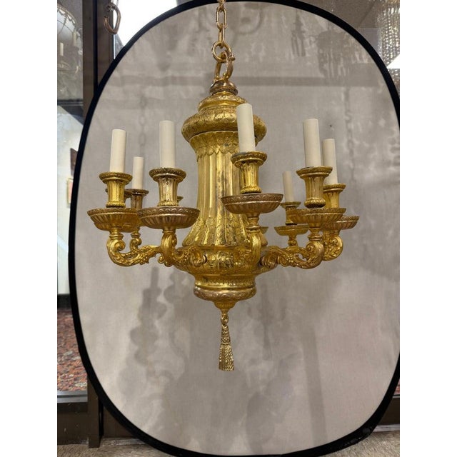 Metal 1900 Caldwell Gilt Bronze Caldwell Chandelier 12 Lights For Sale - Image 7 of 8