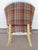 Cocktail Side Chair Mid Century Modern Plaid For Sale - Image 13 of 13