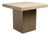 1980s Travertine Marble Square Dining Table Italian Stone Michael Taylor Style For Sale