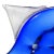 Mid 20th Century Vintage Murano Dino Martens Sommerso Sapphire Blue White Fins Italian Art Glass Fish Sculpture For Sale - Image 5 of 9