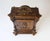 Antique German Carved Wooden Apothecary Cabinet with Floral Details, 1900s For Sale - Image 4 of 11