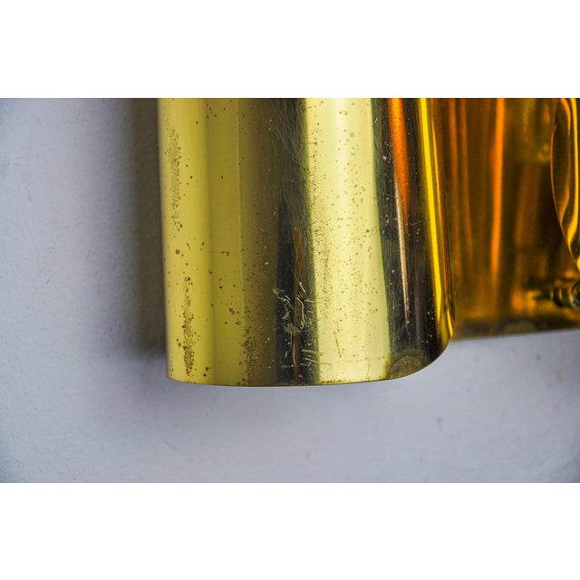 Vintage Italian Wall Lamp in Brass from Foglios, 1970 For Sale - Image 6 of 10