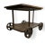 1920s Industrial Serving Trolley in Cast Iron with Wooden Shelves, 1920s For Sale - Image 5 of 7
