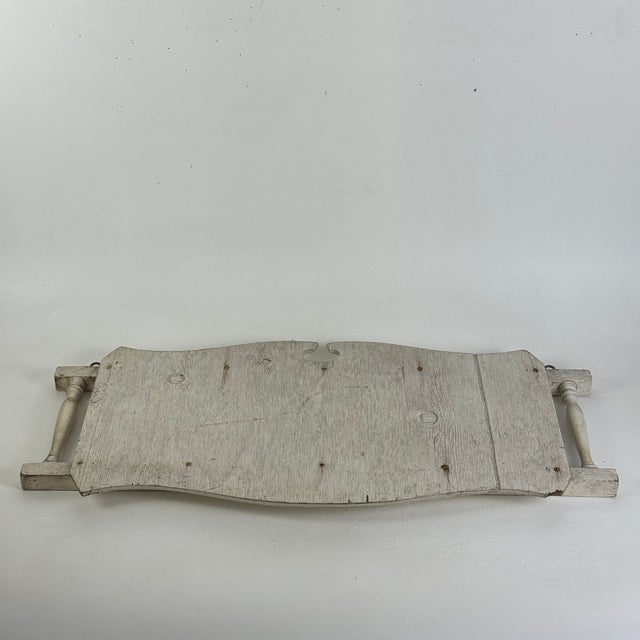 White Vintage American Salvaged Diner "Outgoing Orders" Wood Sign With Elaborate Frame For Sale - Image 8 of 9