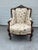 French Louis XV Style Walnut Wingback Bergere Chair, Early 20th Century. For Sale - Image 4 of 12