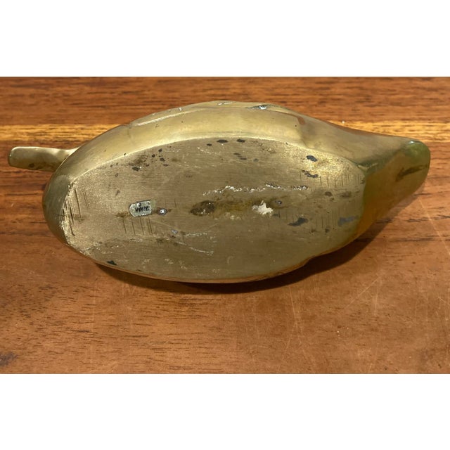Mid Century Brass Duck For Sale In Miami - Image 6 of 9
