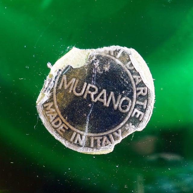 Bowl in Green Sommerso Glass, Flavio Poli for Seguso Murano 1950s For Sale - Image 9 of 9