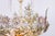 Large Gilt and Faceted Crystal Glass Chandelier from Palwa, 1970s For Sale - Image 12 of 15