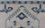 Mid 20th Century Blue, Cream & Green Vintage Oushak Rug With Geometric Medallion & Tribal Design 4'9 X 6'9 For Sale - Image 5 of 12