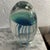 Green Hand Blown Glass Jellyfish Sculpture With Bubble Inclusions For Sale - Image 8 of 9