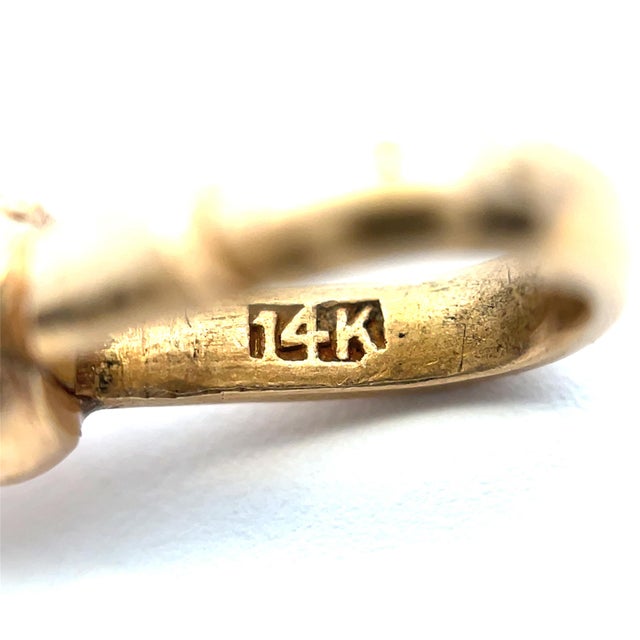 Mid 20th Century 14k Yellow Gold Vintage Rope Watch Chain With Turquoise & Seed Pearls For Sale - Image 5 of 5