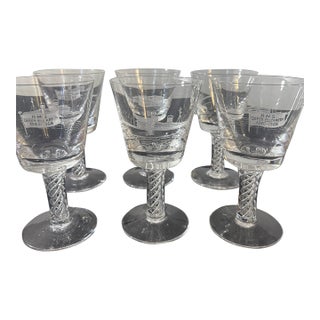 1960s RMS Queen Elizabeth Commemorative Goblets - Limited Edition Set of 6 (#921-926) For Sale