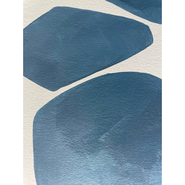 2026 "La Realizzazione" Abstract Minimalist Painting on Cotton Paper by Artist r.k. Red For Sale - Image 4 of 5