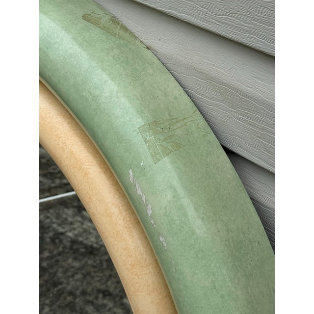 1980s 1980 Large Faux Goatskin Mirror in the Style of Karl Springer For Sale - Image 5 of 6